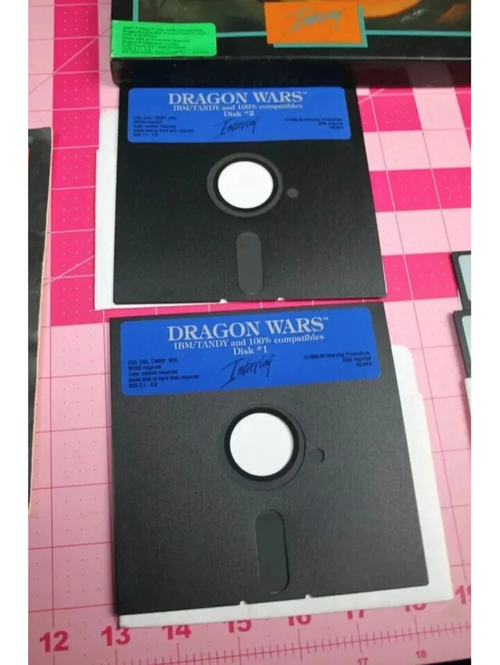 VINTAGE 1989 DRAGON WARS IBM PC GAME INTERPLAY IBM/TANDY 5.25